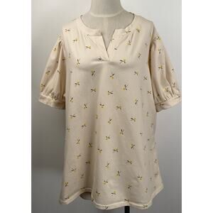 Lane Bryant Shirt Womans Size 18/20 floral pattern S/S